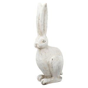 Sitting Rabbit Figurine Statue 8X5X18.5"